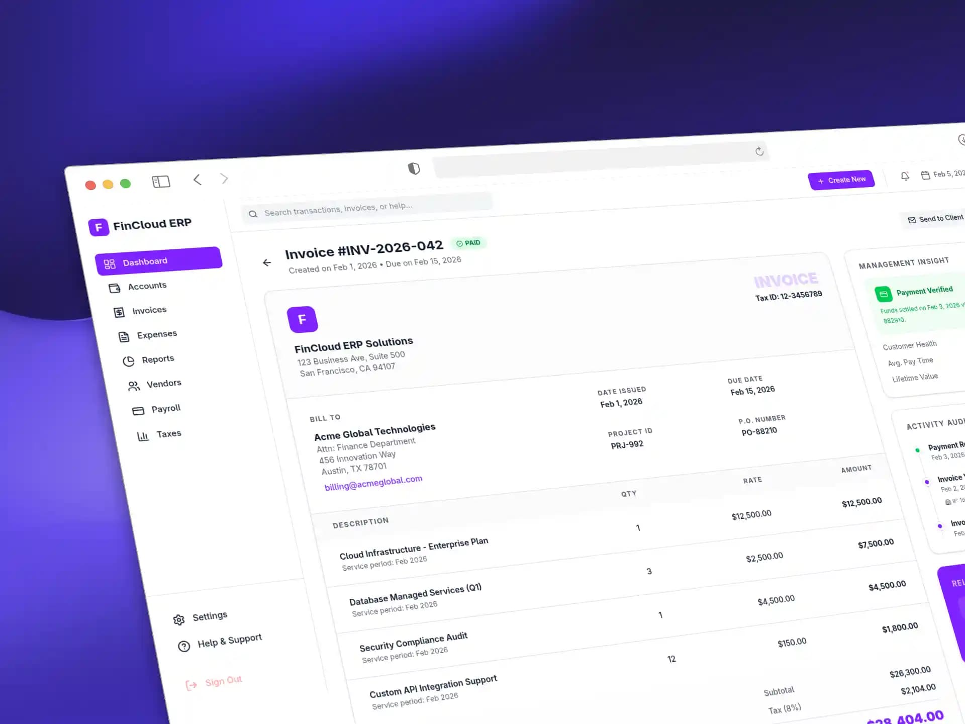Financial ERP – Total Control Over Your Finances