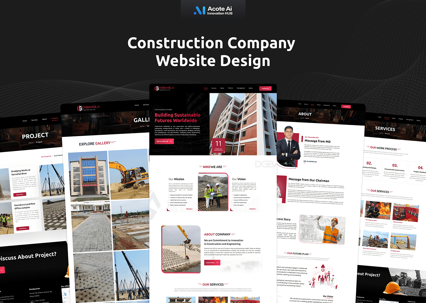 DG-Bangla Construction Website Case Study