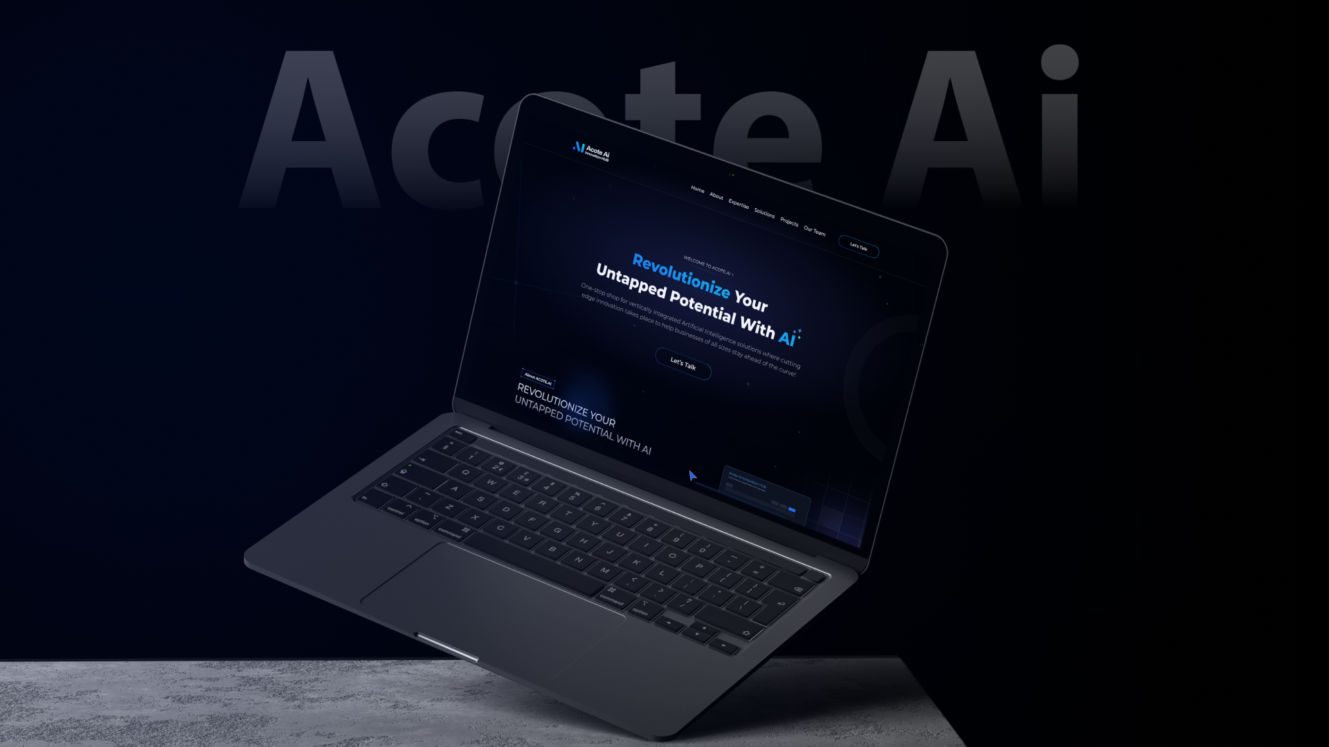 Acote AI Innovation Hub Website